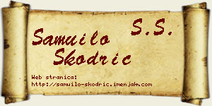Samuilo Škodrić vizit kartica